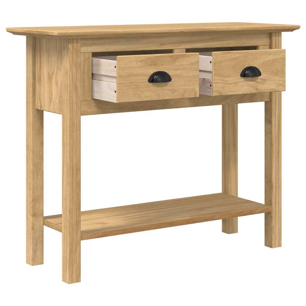 Tavolo consolle BODO Marrone miele 91 x 34.7 x 74 cm