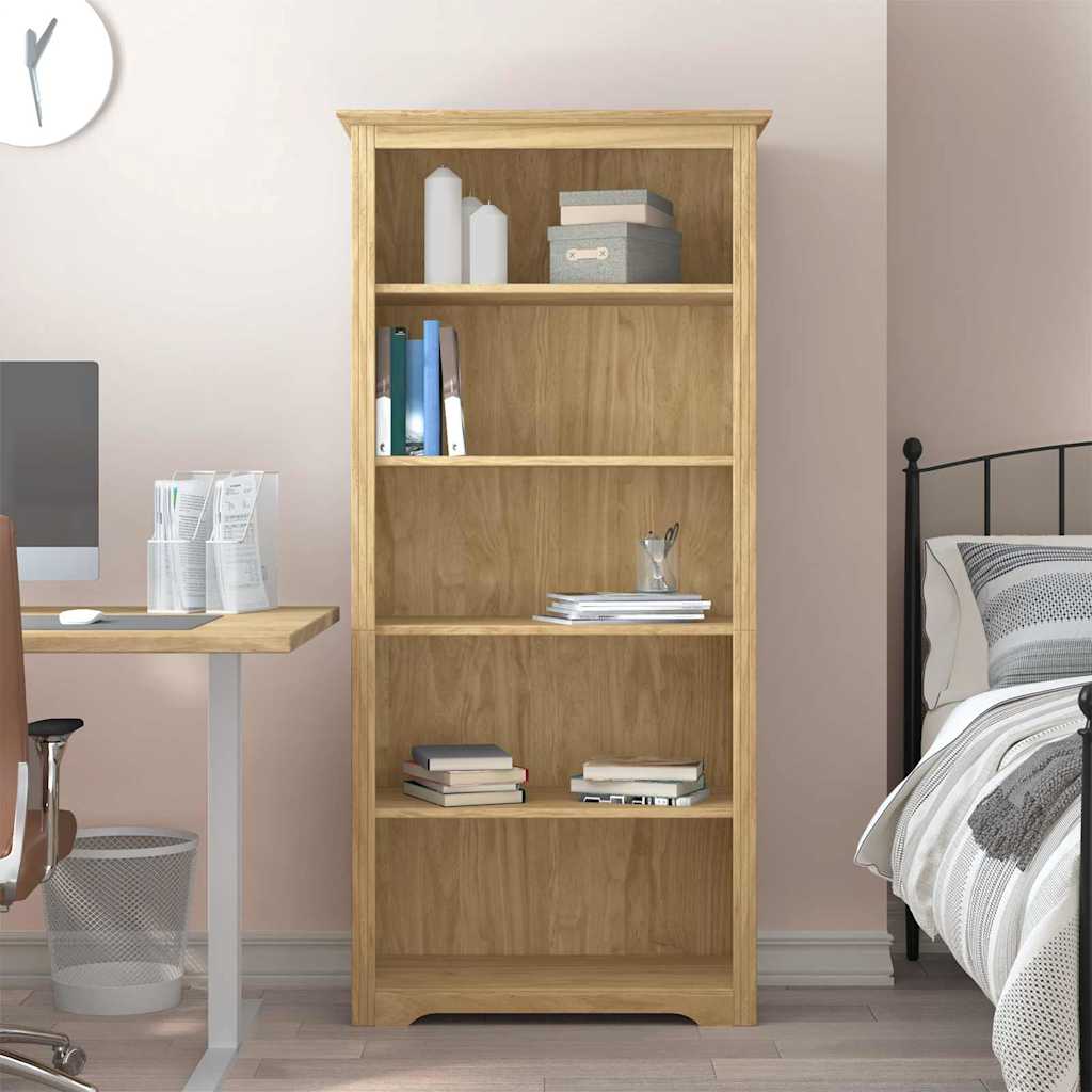 Libreria BODO Marrone miele 82 x 40 x 173 cm Legno multistrato