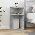 Tavolino Grigio cemento 29,6 x 29,6 x 60 cm Legno multistrato
