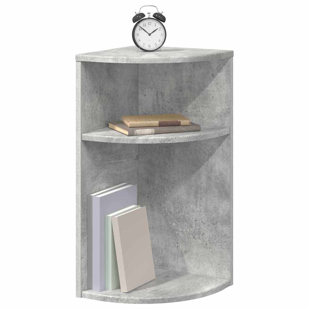 Tavolino Grigio cemento 29,6 x 29,6 x 60 cm Legno multistrato
