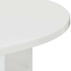 Tavolino Bianco Lucido 29,6 x 29,6 x 60 cm Legno multistrato