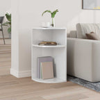 Tavolino Bianco Lucido 29,6 x 29,6 x 60 cm Legno multistrato