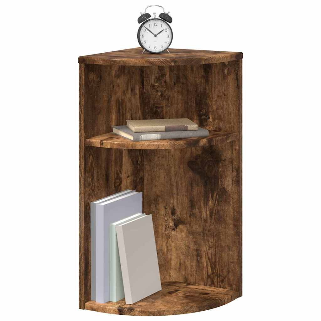 Tavolino Rovere fumé 29,6 x 29,6 x 60 cm Legno multistrato