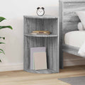 Tavolino Grigio Sonoma 29,6 x 29,6 x 60 cm Legno multistrato