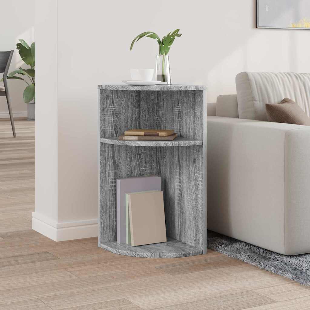 Tavolino Grigio Sonoma 29,6 x 29,6 x 60 cm Legno multistrato