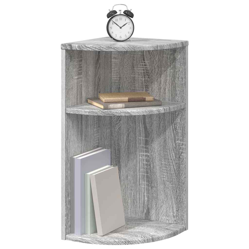 Tavolino Grigio Sonoma 29,6 x 29,6 x 60 cm Legno multistrato