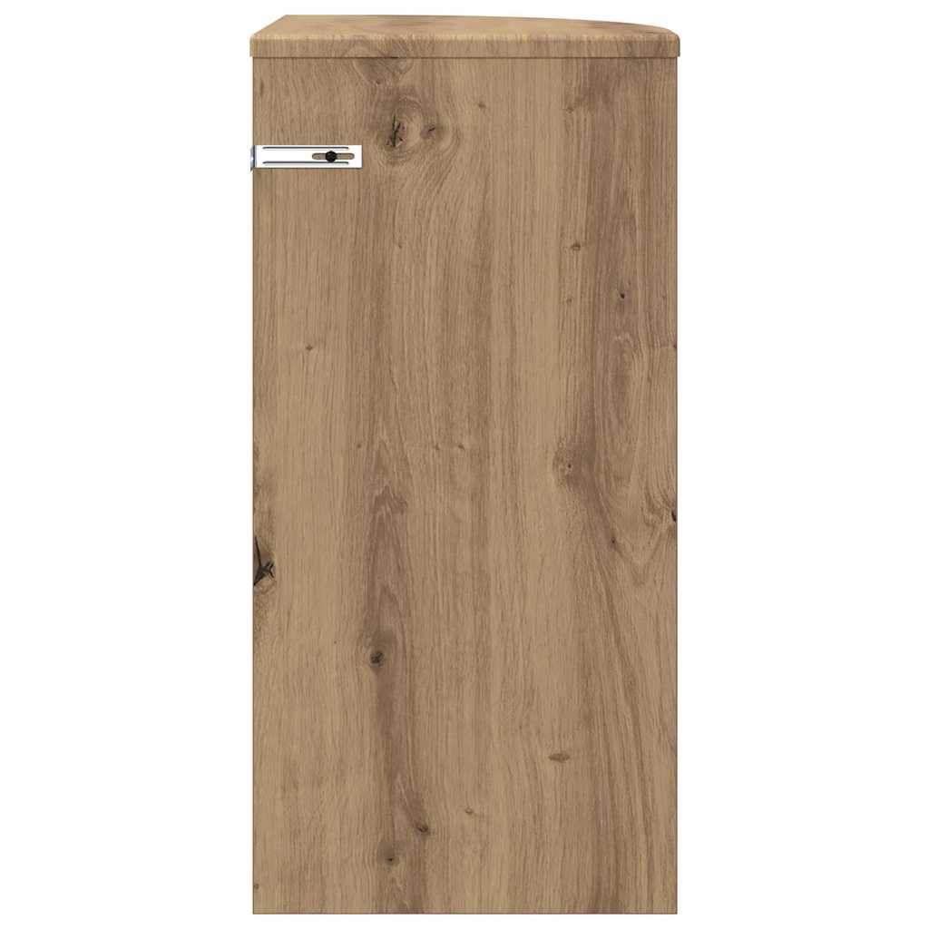 Tavolino Rovere artigianale 29,6 x 29,6 x 60 cm