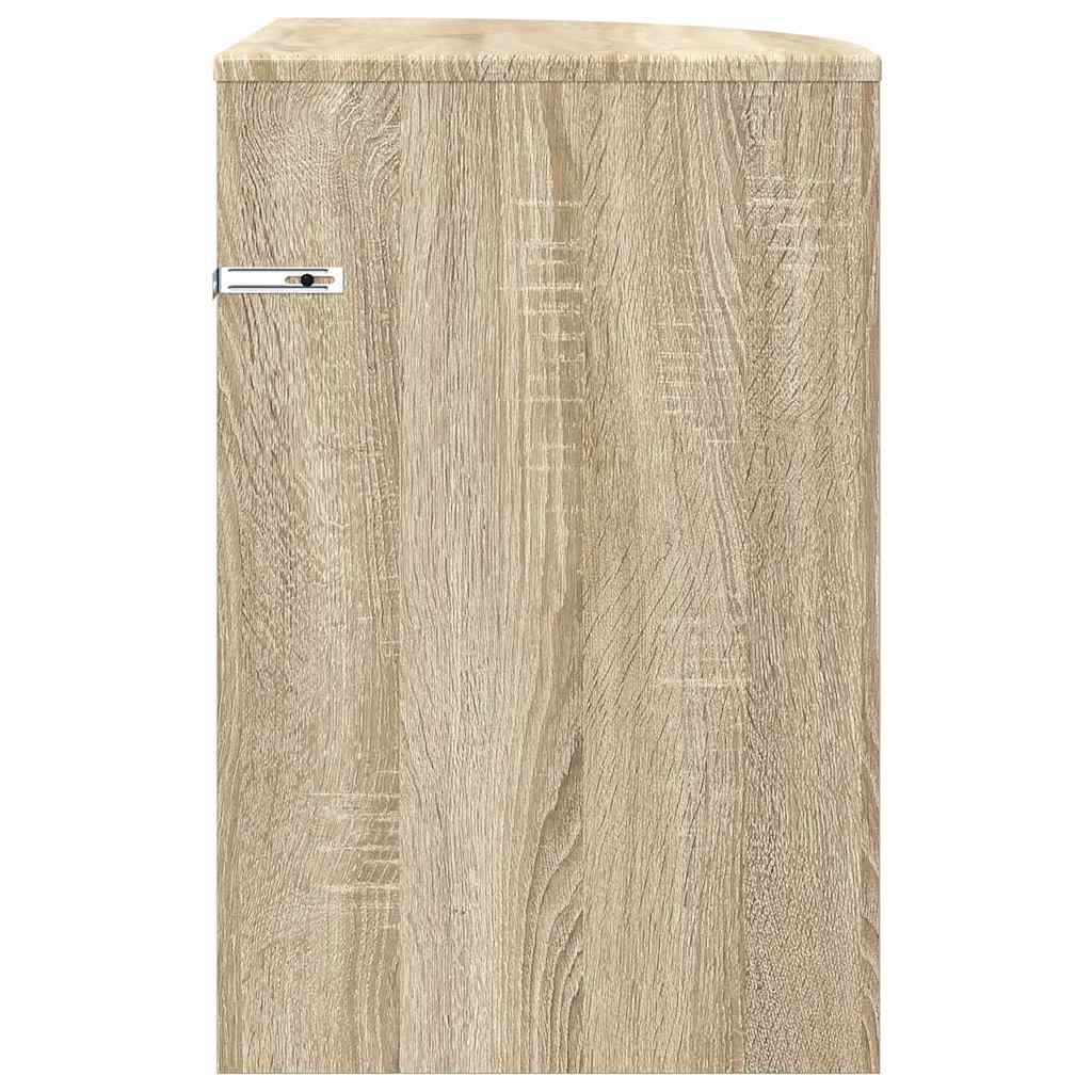 Tavolino Rovere Sonoma 39,7 x 39,7 x 60 cm Legno multistrato