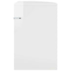 Tavolino Bianco Lucido 39,7 x 39,7 x 60 cm Legno multistrato