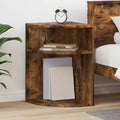 Tavolino Rovere fumé 39,7 x 39,7 x 60 cm Legno multistrato