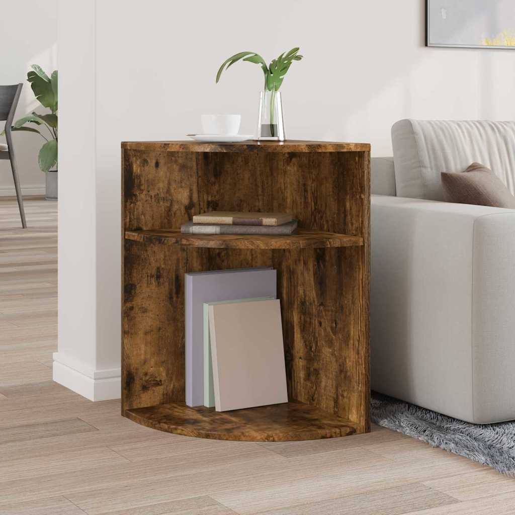 Tavolino Rovere fumé 39,7 x 39,7 x 60 cm Legno multistrato