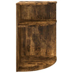 Tavolino Rovere fumé 39,7 x 39,7 x 60 cm Legno multistrato