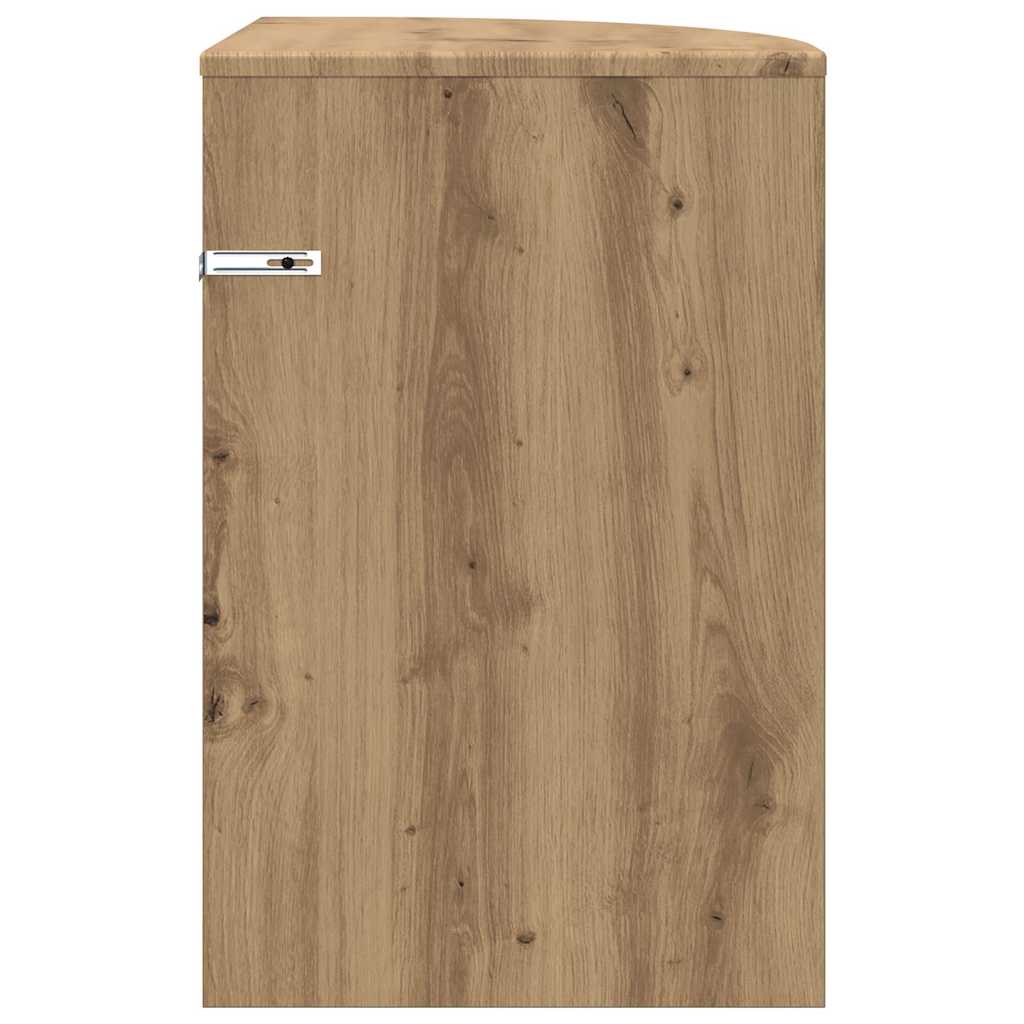 Tavolino Rovere artigianale 39,7 x 39,7 x 60 cm
