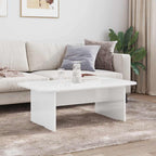 Tavolino da salotto Bianco Lucido 93 x 53 x 33 cm
