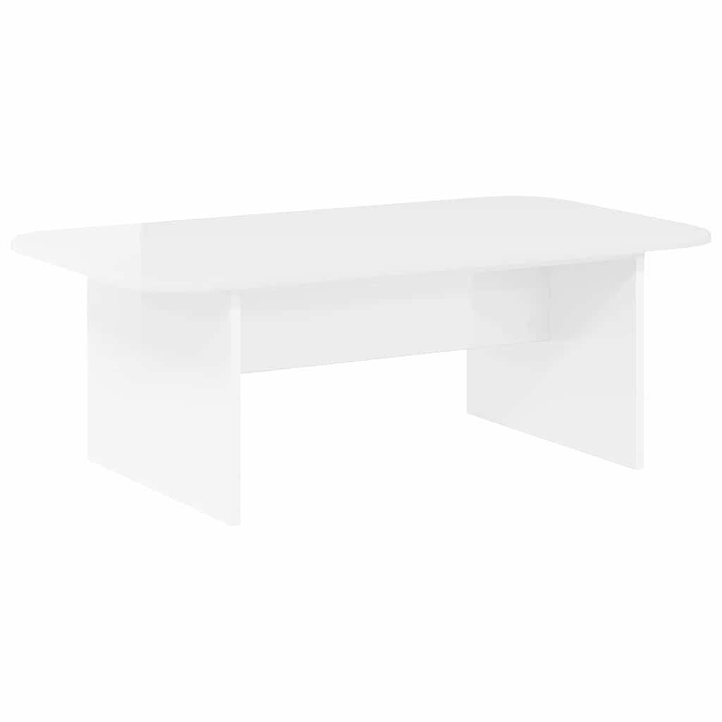 Tavolino da salotto Bianco Lucido 93 x 53 x 33 cm