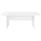 Tavolino da salotto Bianco Lucido 93 x 53 x 33 cm