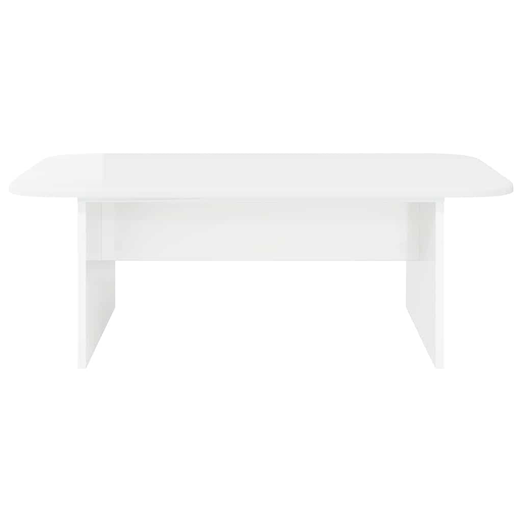 Tavolino da salotto Bianco Lucido 93 x 53 x 33 cm