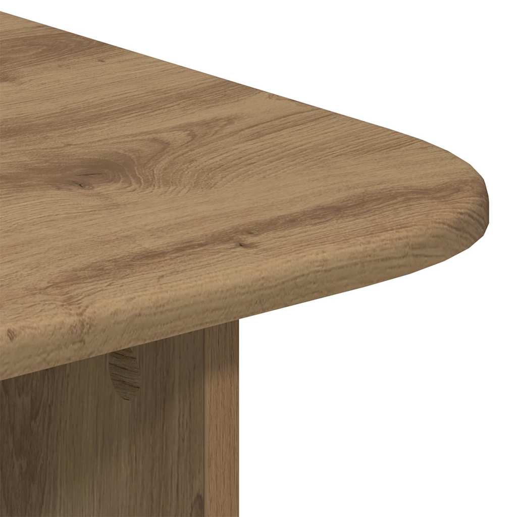 Tavolino da salotto Rovere artigianale 93 x 53 x 33 cm
