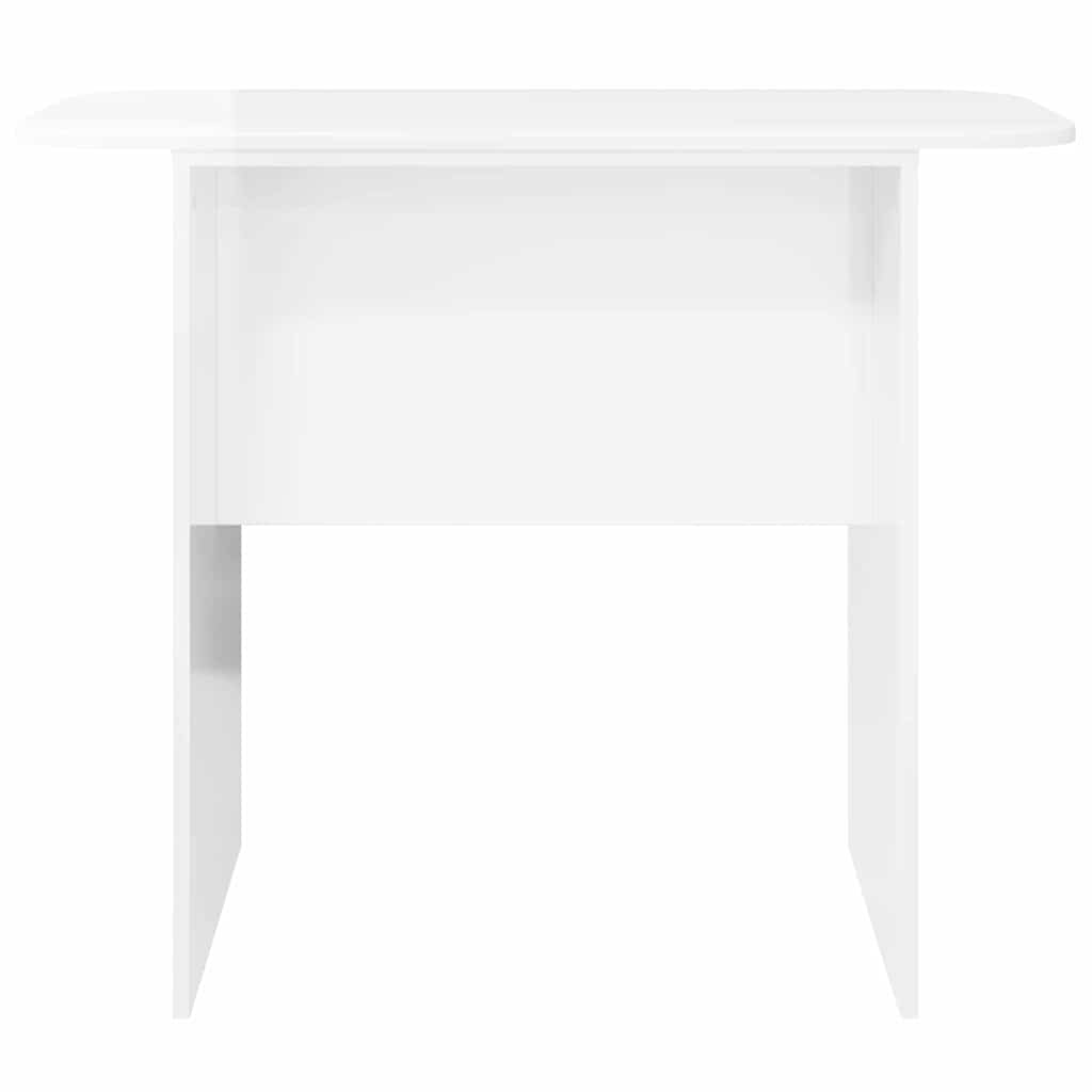 Tavolo consolle Bianco Lucido 93 x 40 x 75 cm Legno multistrato