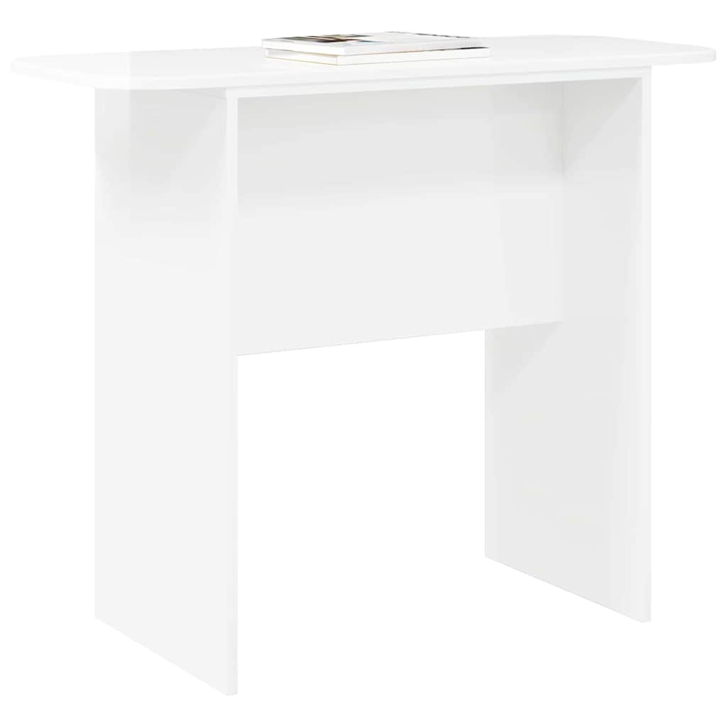 Tavolo consolle Bianco Lucido 93 x 40 x 75 cm Legno multistrato