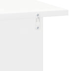 Comodino Bianco 40 x 30 x 25 cm Legno multistrato