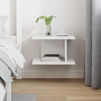 Comodino Bianco 40 x 30 x 25 cm Legno multistrato