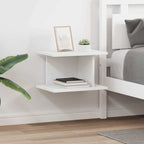 Comodino 2 pcs Bianco 40 x 30 x 25 cm Legno multistrato
