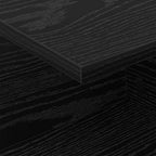 Comodino Rovere Nero 40 x 30 x 25 cm Legno multistrato