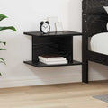 Comodino Rovere Nero 40 x 30 x 25 cm Legno multistrato