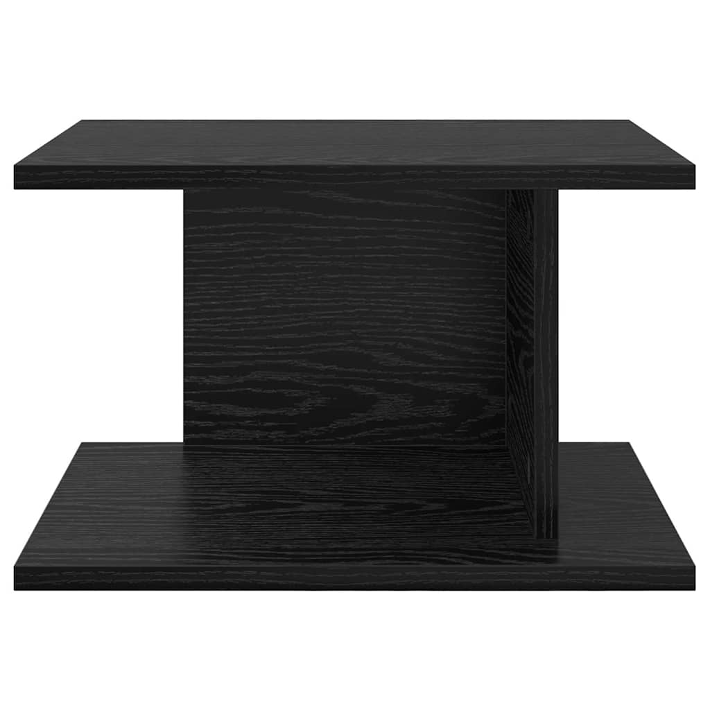 Comodino 2 pcs Rovere Nero 40 x 30 x 25 cm Legno multistrato