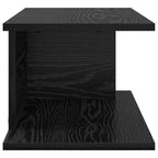 Comodino 2 pcs Rovere Nero 40 x 30 x 25 cm Legno multistrato