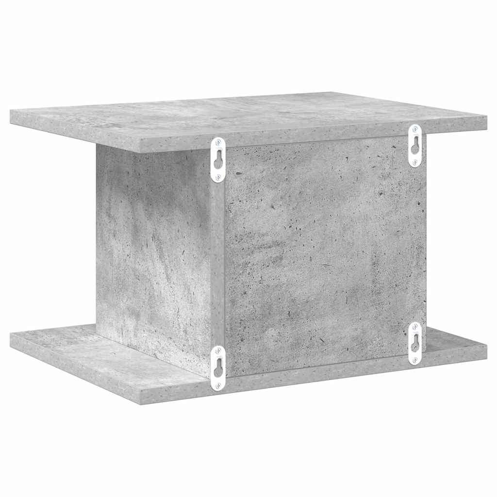 Comodino Grigio cemento 40 x 30 x 25 cm Legno multistrato