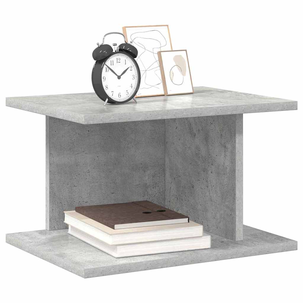 Comodino Grigio cemento 40 x 30 x 25 cm Legno multistrato