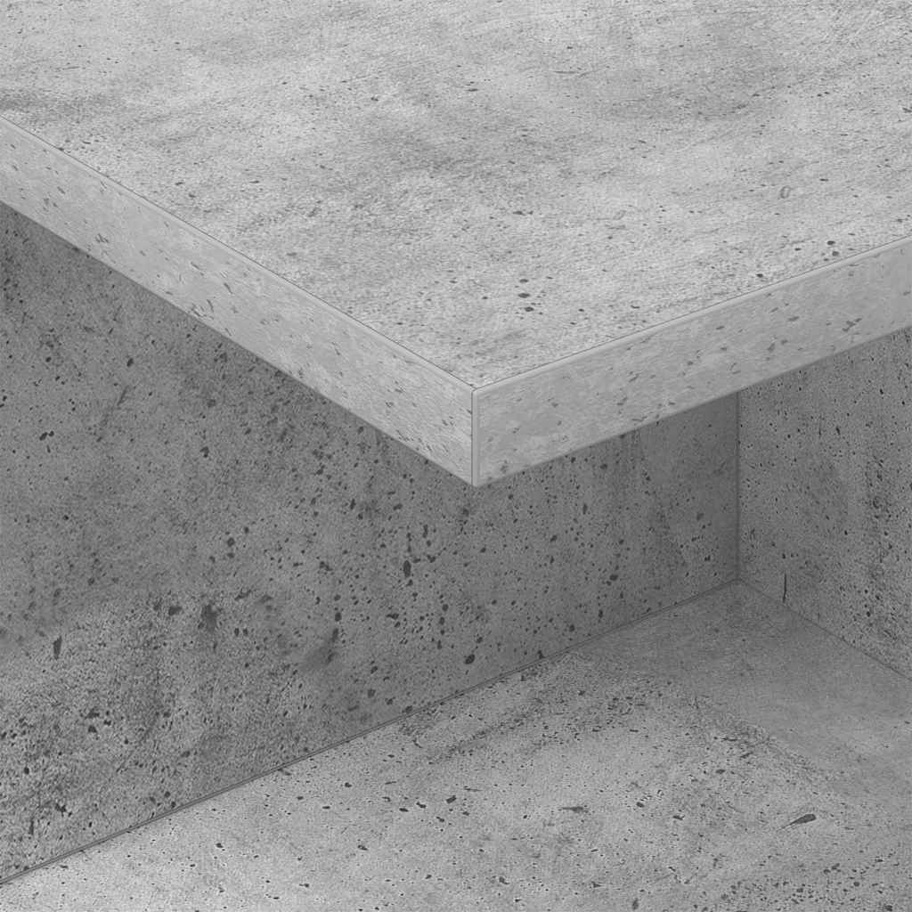 Comodino 2 pcs Grigio cemento 40 x 30 x 25 cm Legno multistrato