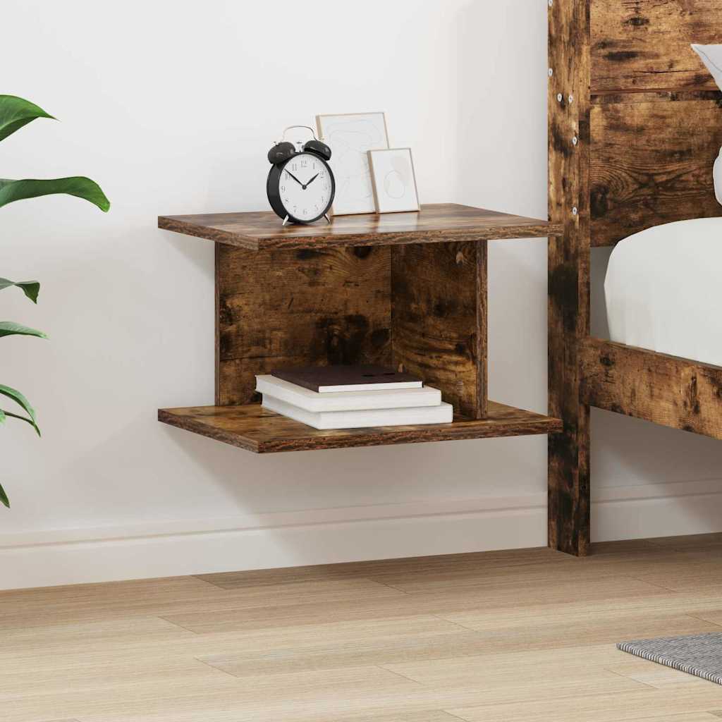 Comodino Rovere fumé 40 x 30 x 25 cm Legno multistrato