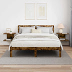 Comodino 2 pcs Rovere fumé 40 x 30 x 25 cm Legno multistrato