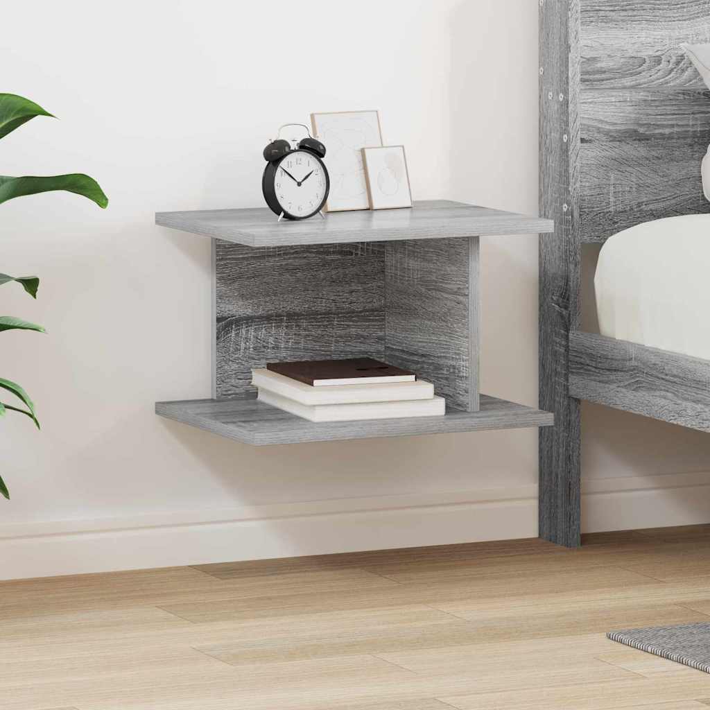 Comodino Grigio Sonoma 40 x 30 x 25 cm Legno multistrato