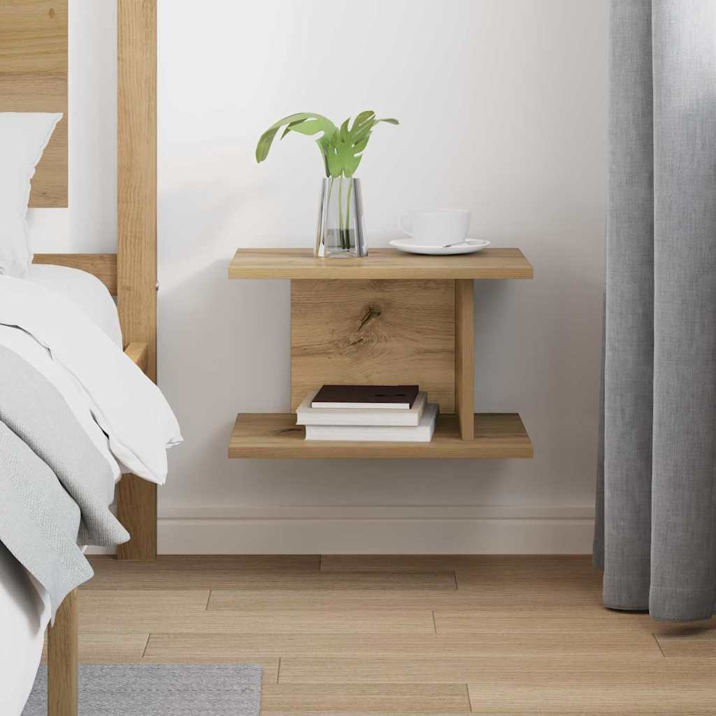Comodino Rovere artigianale 40 x 30 x 25 cm Legno multistrato
