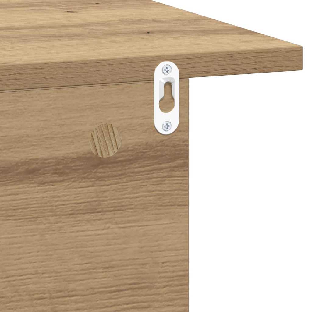 Comodino 2 pcs Rovere artigianale 40 x 30 x 25 cm