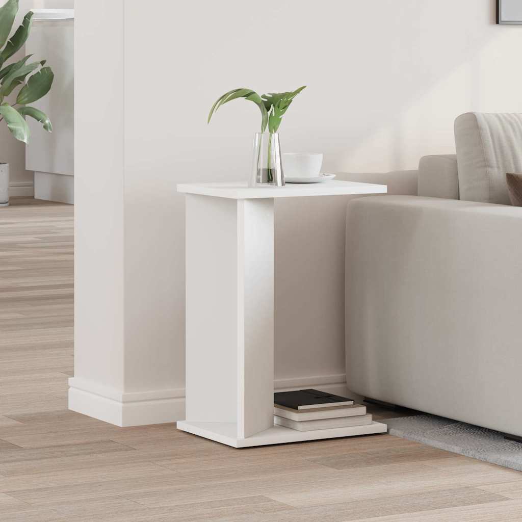 Tavolino Bianco 35 x 25 x 50 cm Legno multistrato