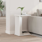 Tavolino Bianco 35 x 25 x 50 cm Legno multistrato