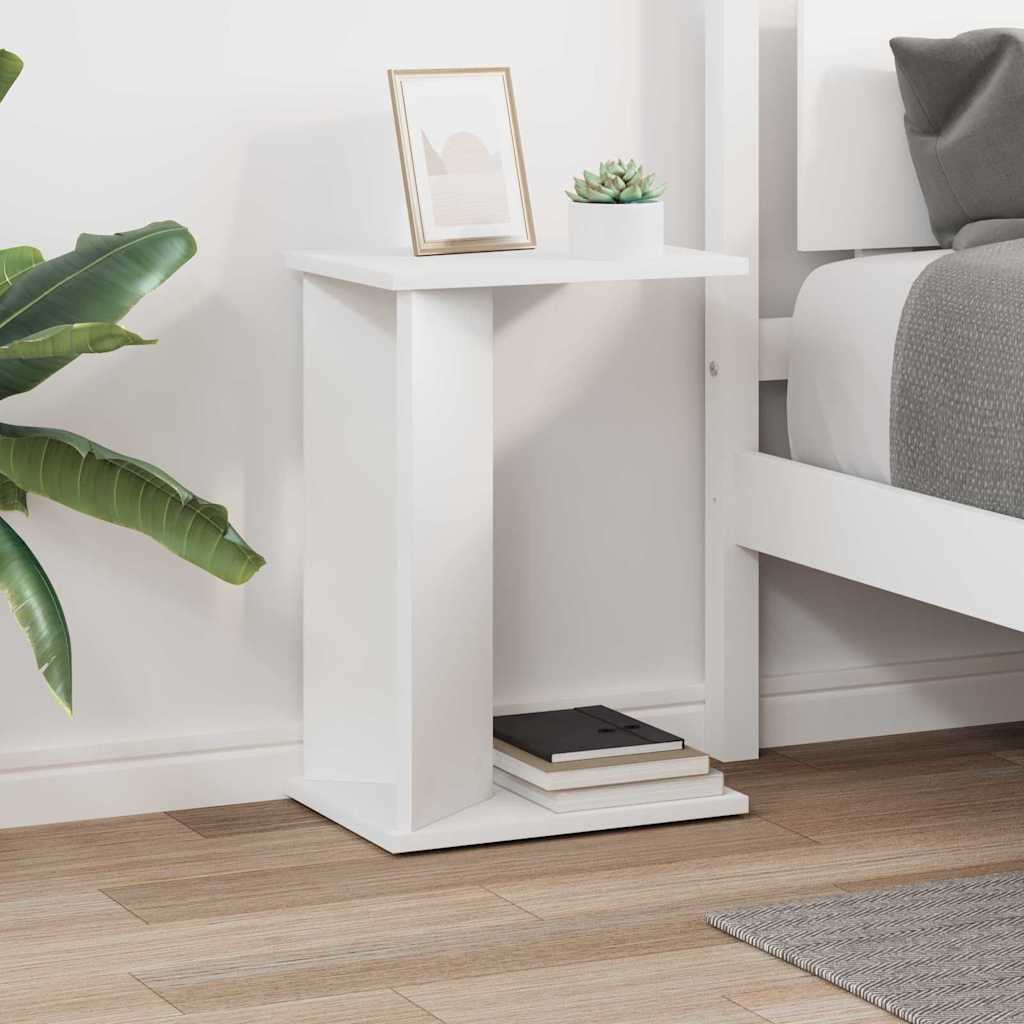 Tavolino Bianco 35 x 25 x 50 cm Legno multistrato