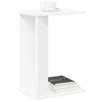 Tavolino Bianco 35 x 25 x 50 cm Legno multistrato
