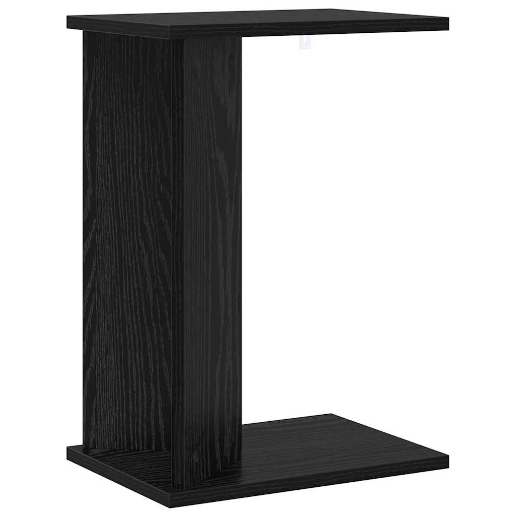 Tavolino Rovere Nero 35 x 25 x 50 cm Legno multistrato