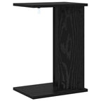 Tavolino Rovere Nero 35 x 25 x 50 cm Legno multistrato