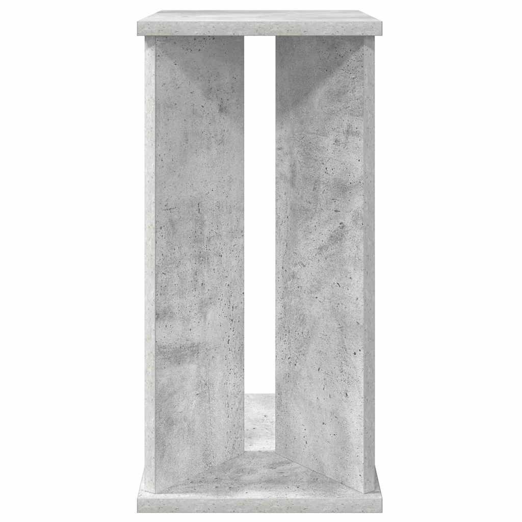 Tavolino Grigio cemento 35 x 25 x 50 cm Legno multistrato