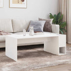 Tavolino da salotto Bianco 101,5 x 50 x 37 cm Legno multistrato