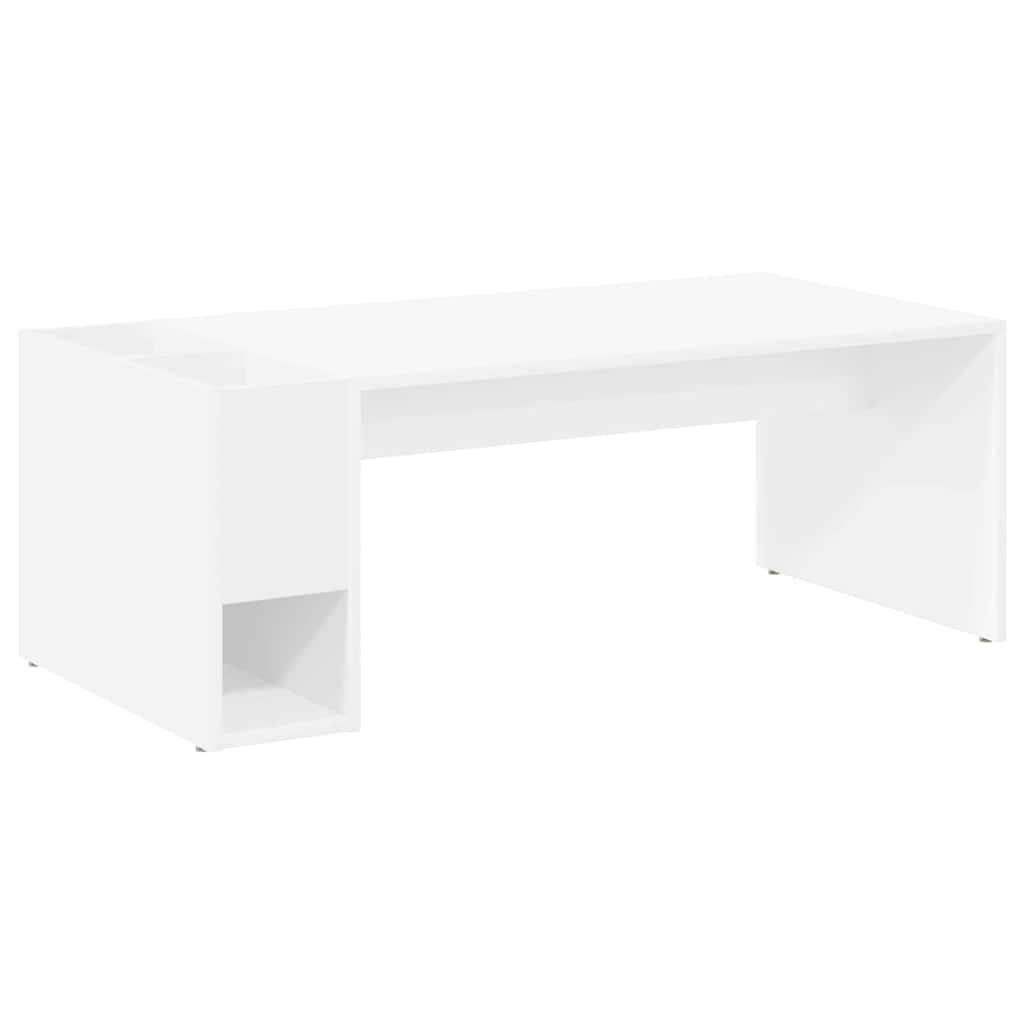 Tavolino da salotto Bianco 101,5 x 50 x 37 cm Legno multistrato