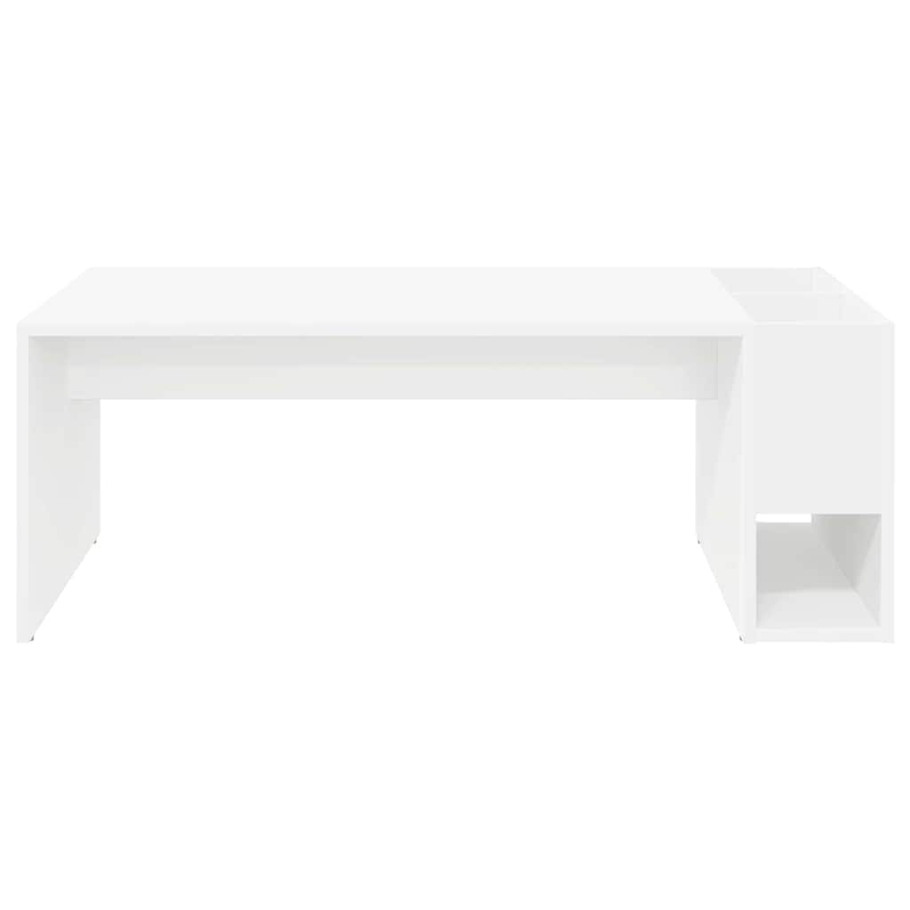 Tavolino da salotto Bianco 101,5 x 50 x 37 cm Legno multistrato