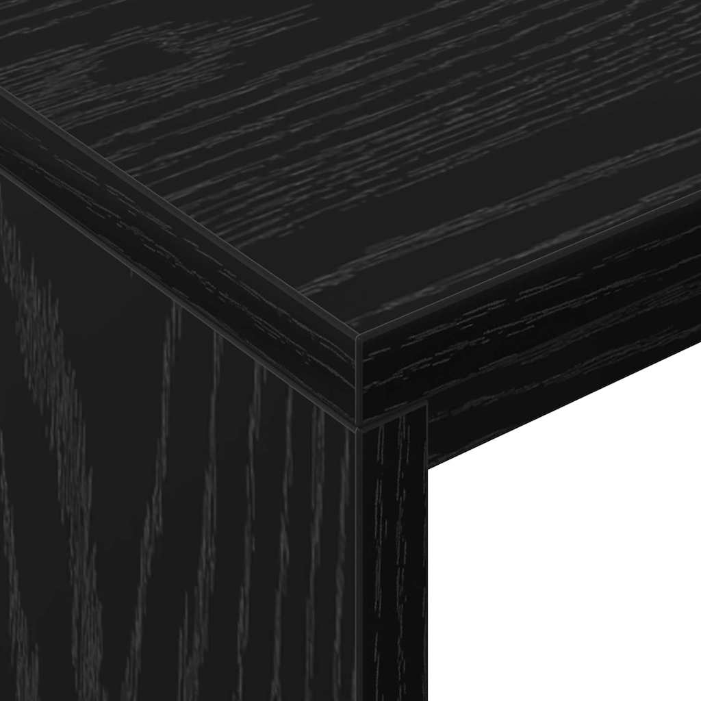 Scrivania Rovere Nero 109 x 50 x 78 cm Legno multistrato